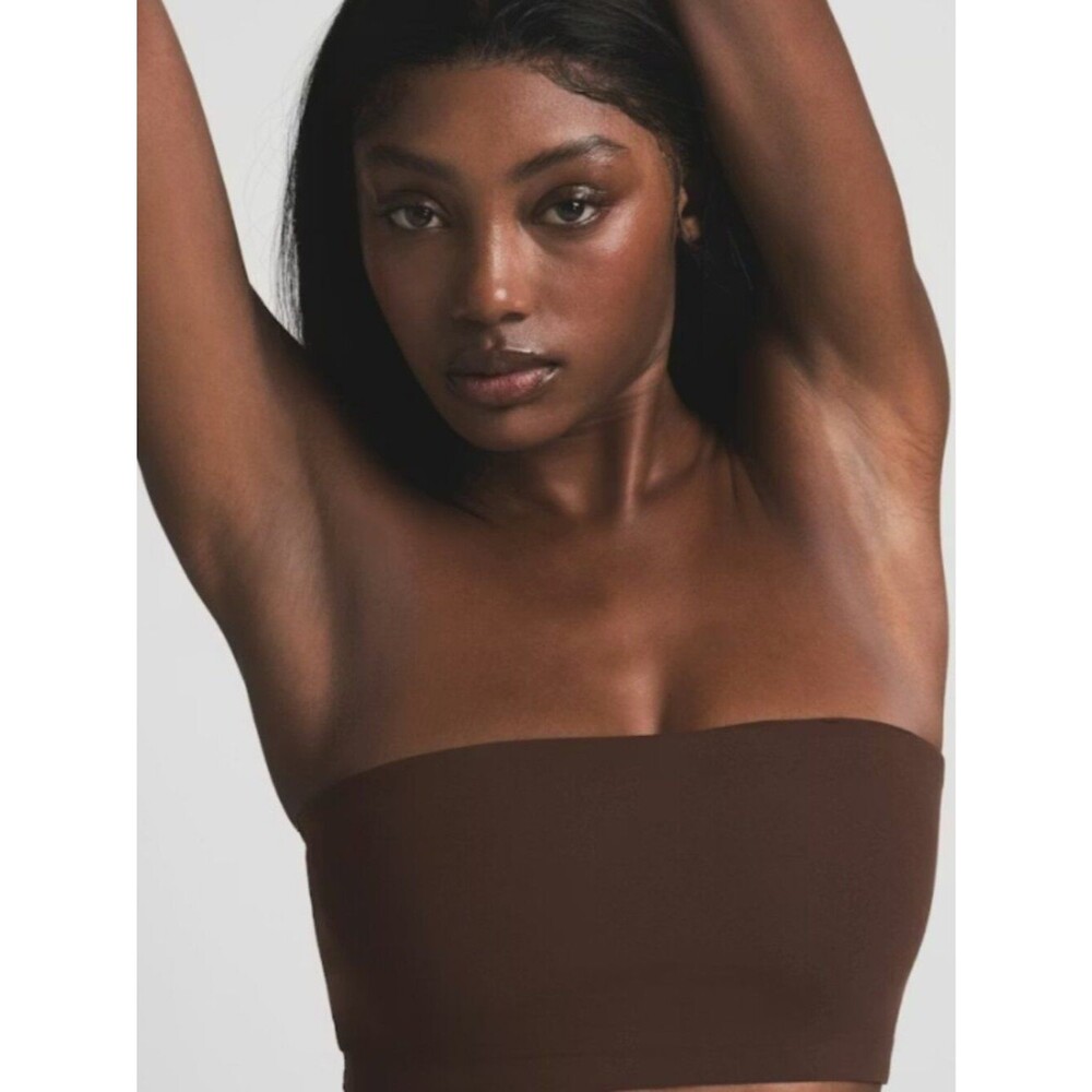 SKIMS Chocolate Brown Seamless Strapless Bandeau